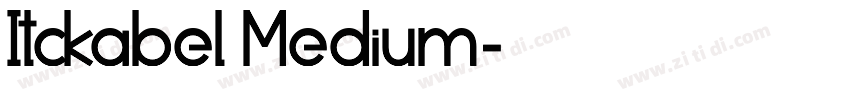 Itckabel Medium字体转换